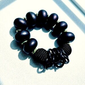 Chico's black and silver stretch bracelet (BUNDLE with other items for a DEAL!)